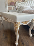 Банкетка Натали белый глянец