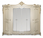 Шкаф Джоконда 6-дверный крем глянец