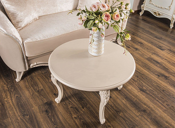 Столик круглый Мокко бежевый