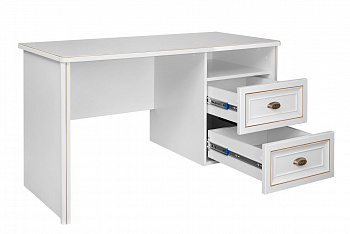 Стол письменный Натали белый глянец