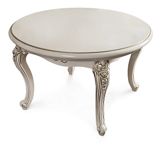 Столик круглый Джоконда крем глянец