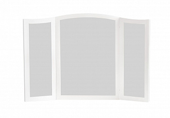 Зеркало трельяж Мишель для туалетного столика белый матовый