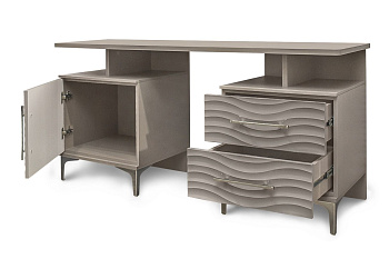 Туалетный столик Гравита серый камень глянец