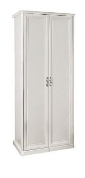 Шкаф Мишель 2-дверный без зеркал белый матовый