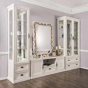 Зеркало Натали белый глянец (гостиная)