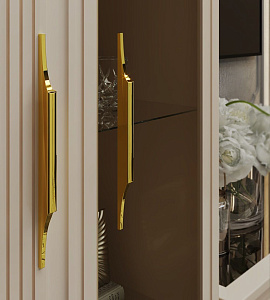 Витрина Замира 2-ств высокая бежевый