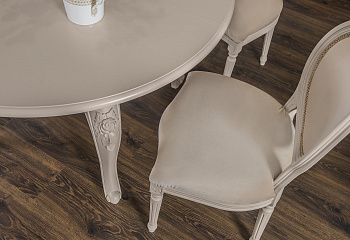 Стол Мокко круглый бежевый