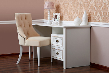 Стол письменный Натали белый глянец