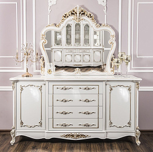 Комод Флоренция белый глянец