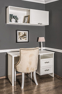 Спальня детская Мишель белый матовый