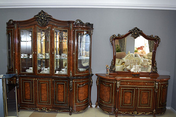 Сервант Джоконда 5-ств корень дуба глянец