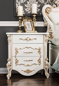 Спальня Флоренция 5-ств белый перламутр глянец