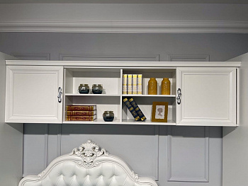 Секция навесная мост Мишель белый матовый