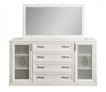 Комод Мишель белый матовый (гостиная)