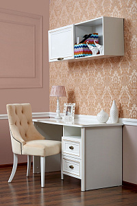 Стол письменный Натали белый глянец