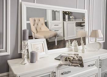 Комод Мишель белый матовый (гостиная)