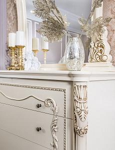 Зеркало для комода Джоконда крем глянец