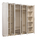 Шкаф Нонна 5-дверный мокко глянец