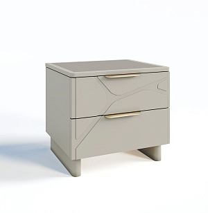 Тумба прикроватная Лейла светло серый камень