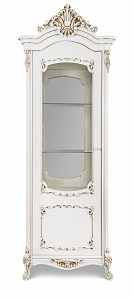 Витрина Флоренция 1-ств. белый глянец