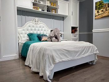 Детская кровать Мишель 120х200 см белый матовый