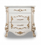 Тумба прикроватная Флоренция белый глянец