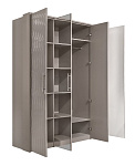 Шкаф Гравита 4-дверный серый камень глянец