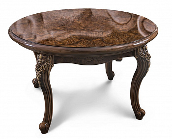 Столик круглый Джоконда корень дуба глянец