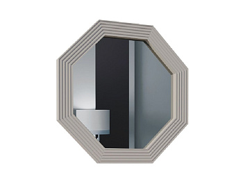 Зеркало Стелла светло серый камень