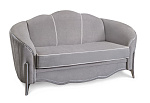 Диван Гравита 2х местный серый серебро без раскладного механизма