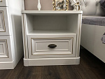 Тумба прикроватная детская Натали белый глянец